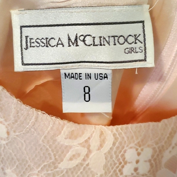 Jessica McClintock Girls Dress Sz 8 🌸 Light Pink Color Excellent Condition! - Picture 2 of 6